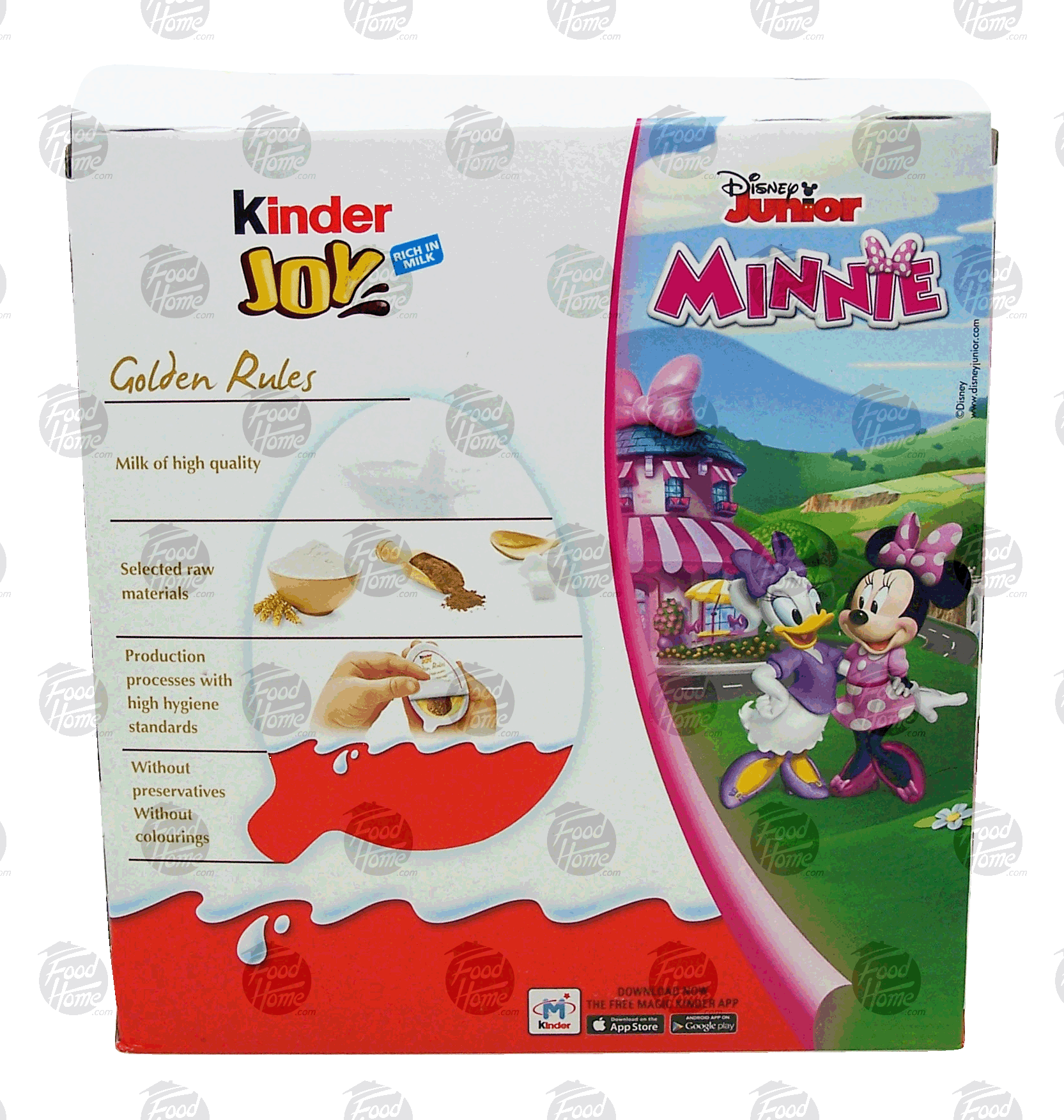 Kinder Joy white and milk chocolate candy with toy surprise, 20-gram case Full-Size Picture